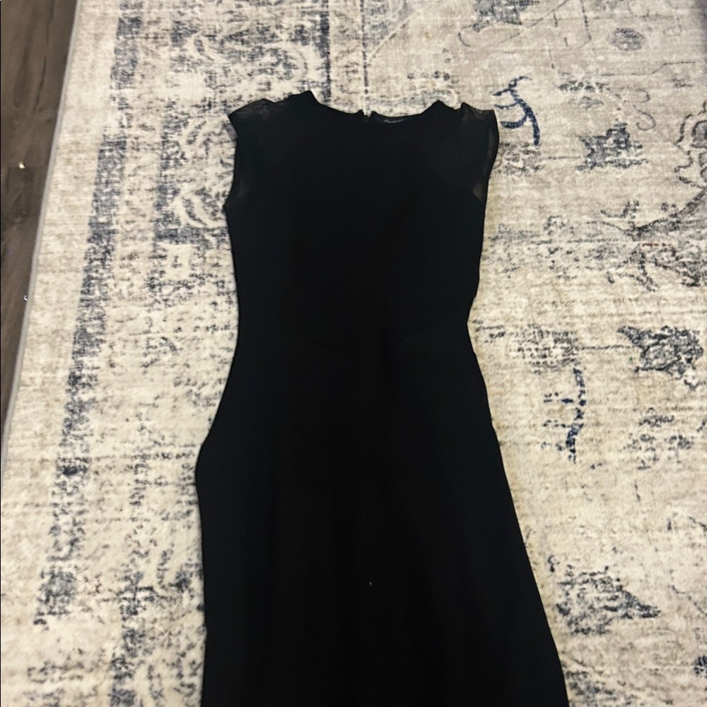 French Connection Black Midi Dress